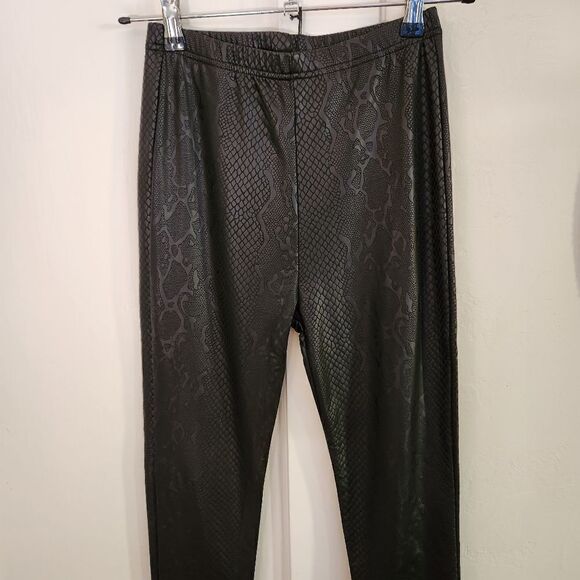 Plush Cozy Comfy Loungewear Leggings Pants Snake Print Size Small - Picture 3 of 9